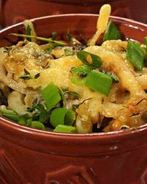 Грибной жульен с кальмарами в духовке