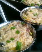 Грибной жульен со сметаной