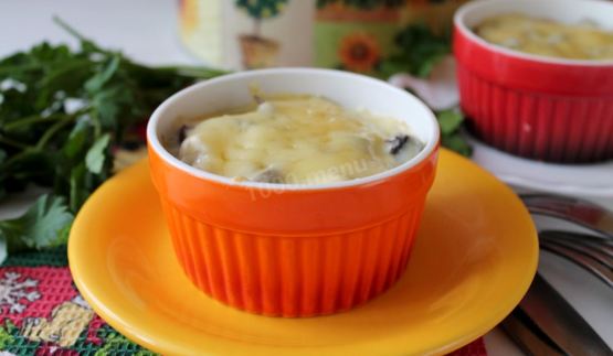 классический жульен с курицей