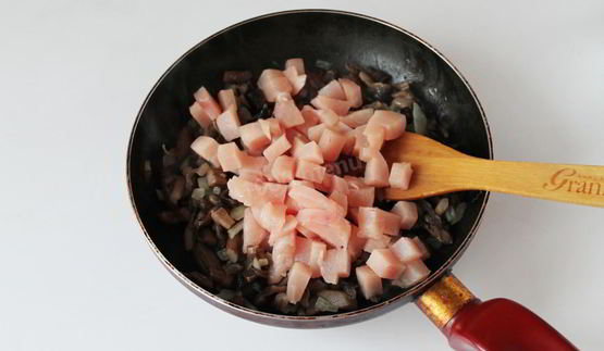 классический жульен с курицей