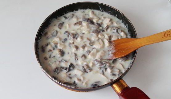 классический жульен с курицей