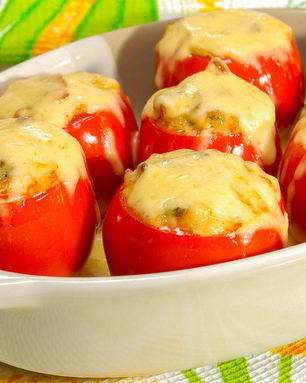 Помидоры, запеченные с жюльеном