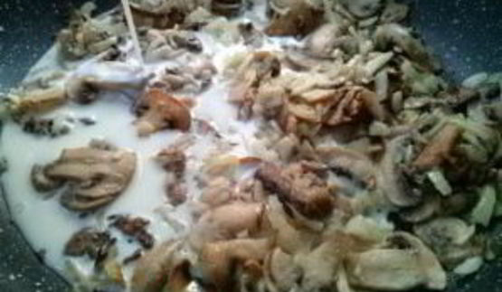 жульен с шампиньонами