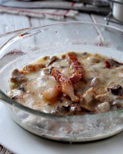 Рецепт жульена со свининой и грибами