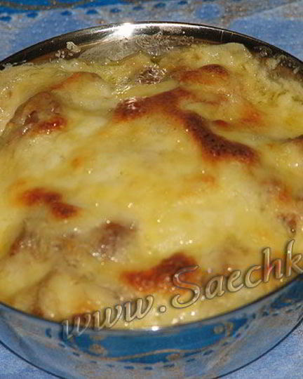 Рецепт жульена со свининой