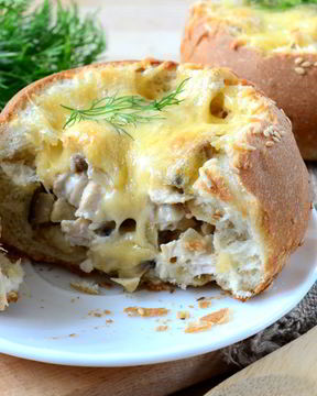 Жульен в булочках