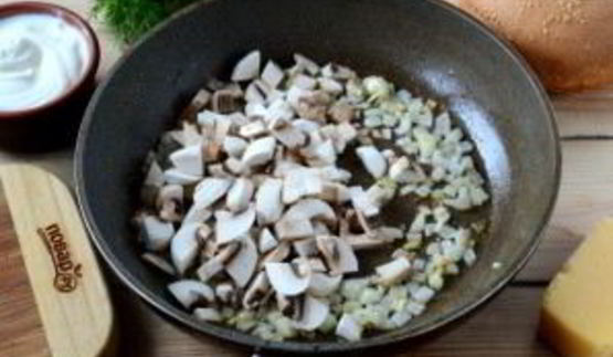 жульен в булочках