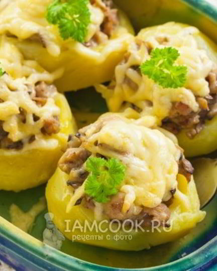 Рецепт жульена в картофеле