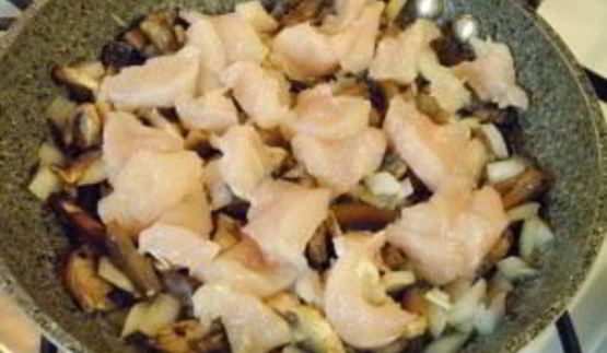 жульен в тарталетках с грибами и курицей