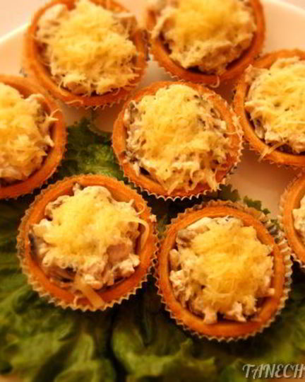 Рецепт жульена в тарталетках