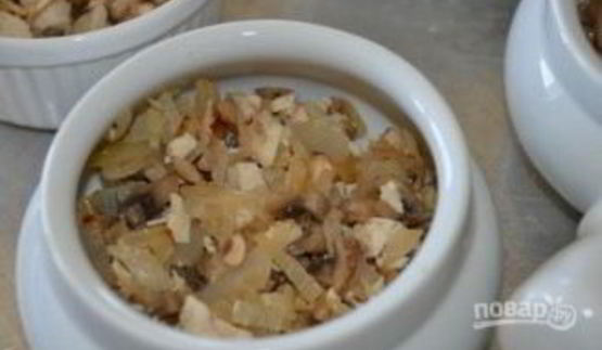 жюльен из грибов с курицей