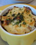 Жюльен из курицы с маслинами