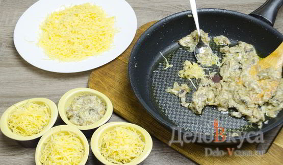 жюльен с грибами