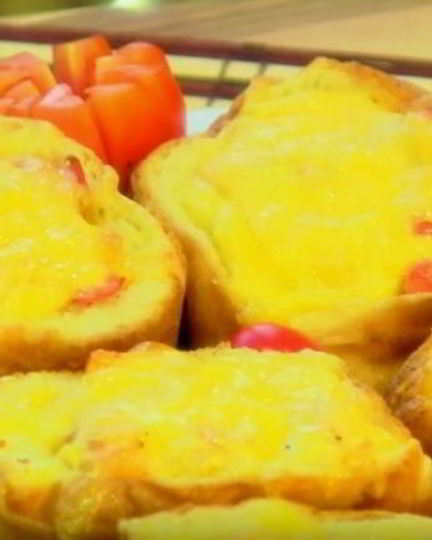 Рецепт жюльена с рыбой в батоне