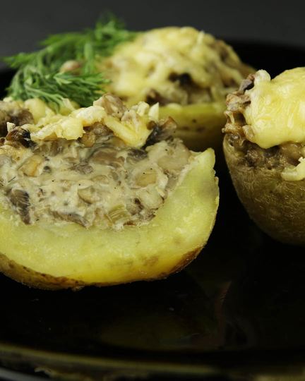 Рецепт жюльена в картофеле