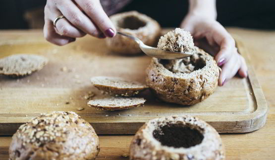 жюльен в хрустящей булочке